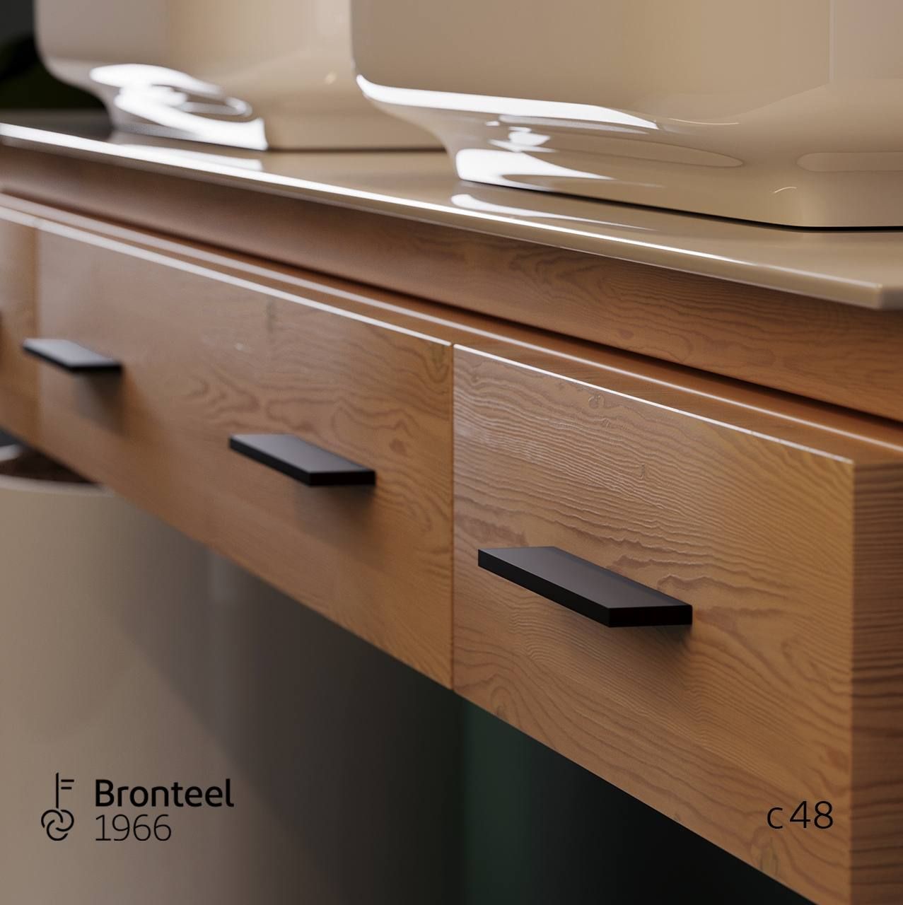 دستگیره کشو جدید C48 شرکت برنزاستیل